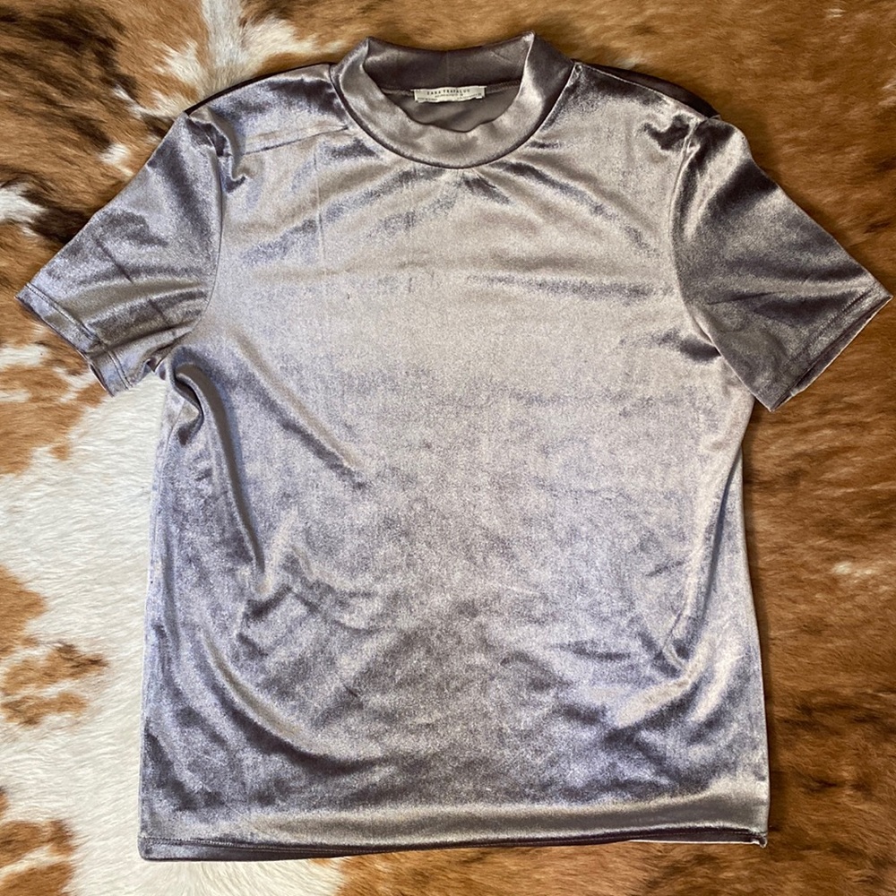 ZARA VELVET TOP